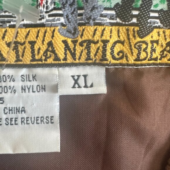 Vintage Big Cat Silk Jacket Animal Print Jaguar Bomber Jungle 80s 90s - Picture 14 of 16